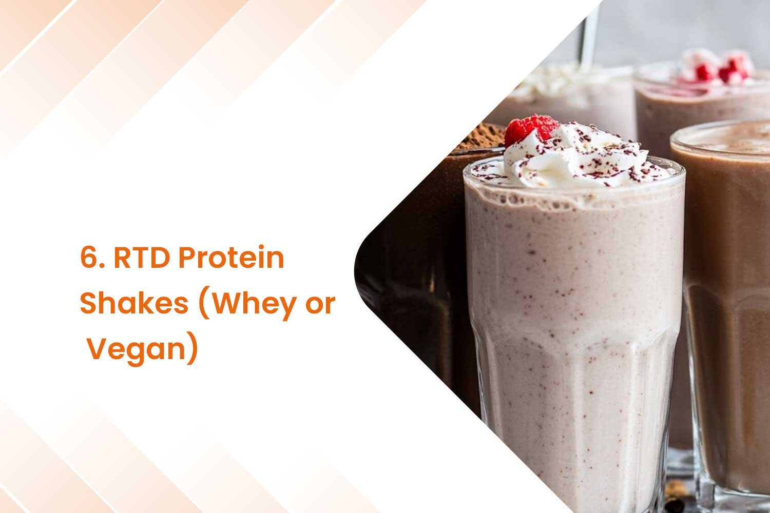 6. RTD Protein Shakes Whey or Vegan