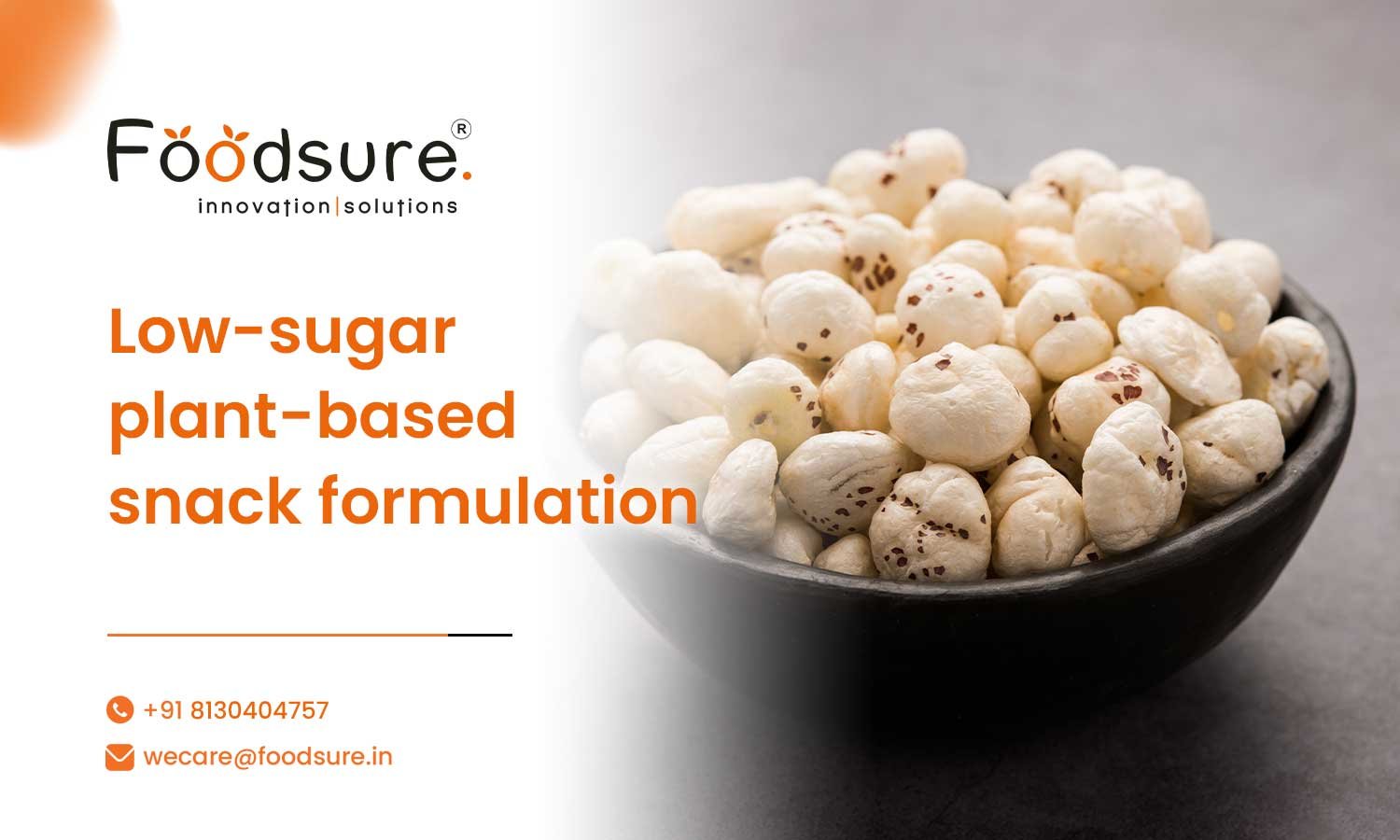 Low-Sugar Plant-Based Snack Formulation for the Indian Market
