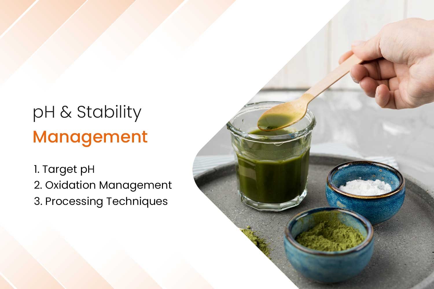 Clean Label Formulation of Functional RTD Matcha Drinks (FSSAI-Compliant) 2 pH & Stability Management