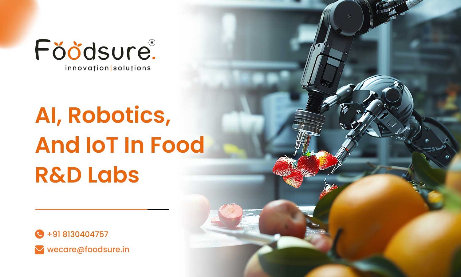 AI, Robotics, and IoT in Modern Food R&D Labs