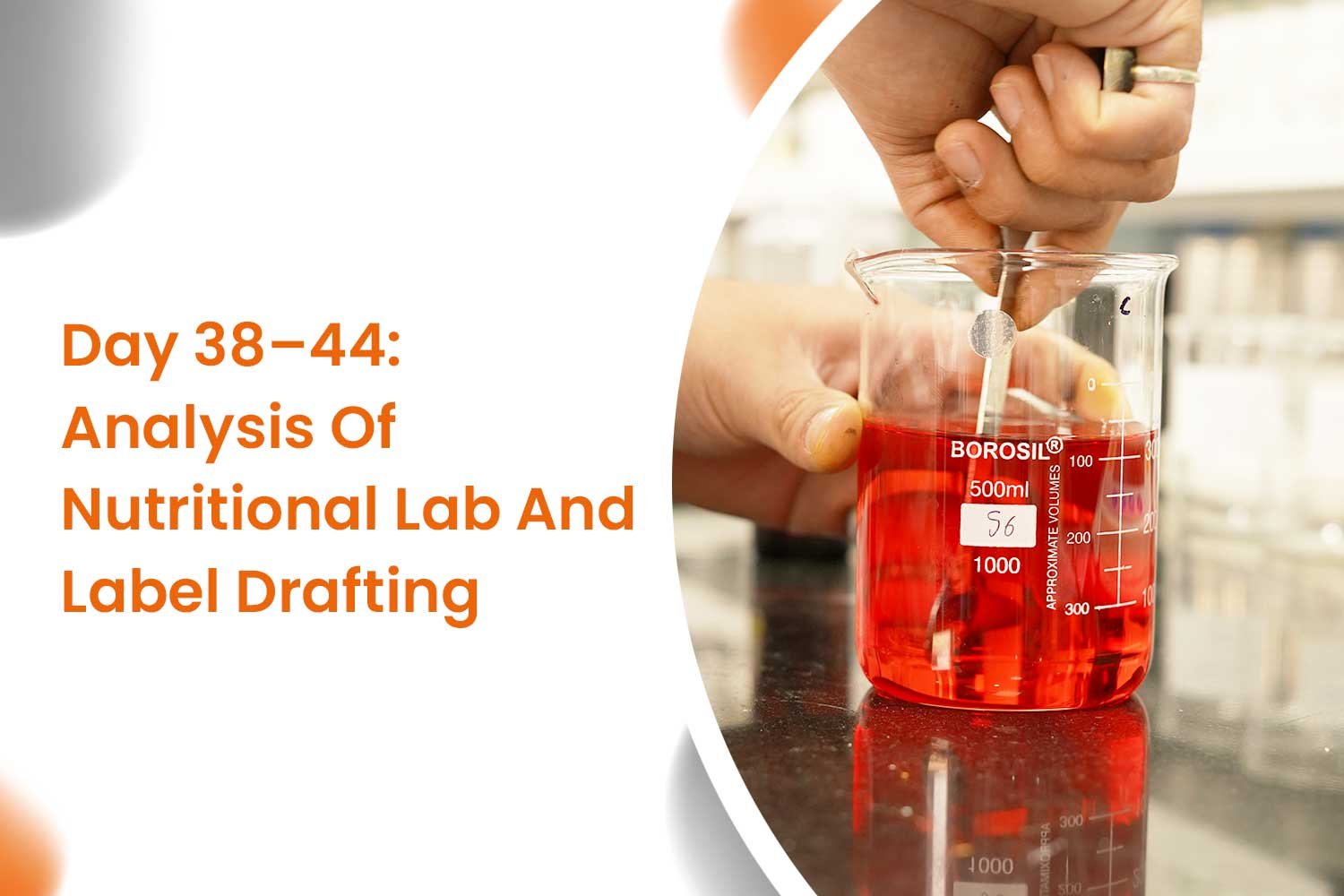 Day 38–44 Analysis Of Nutritional Lab And Label Drafting