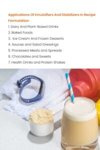 Emulsifiers And Stabilizers In Recipe Formulation