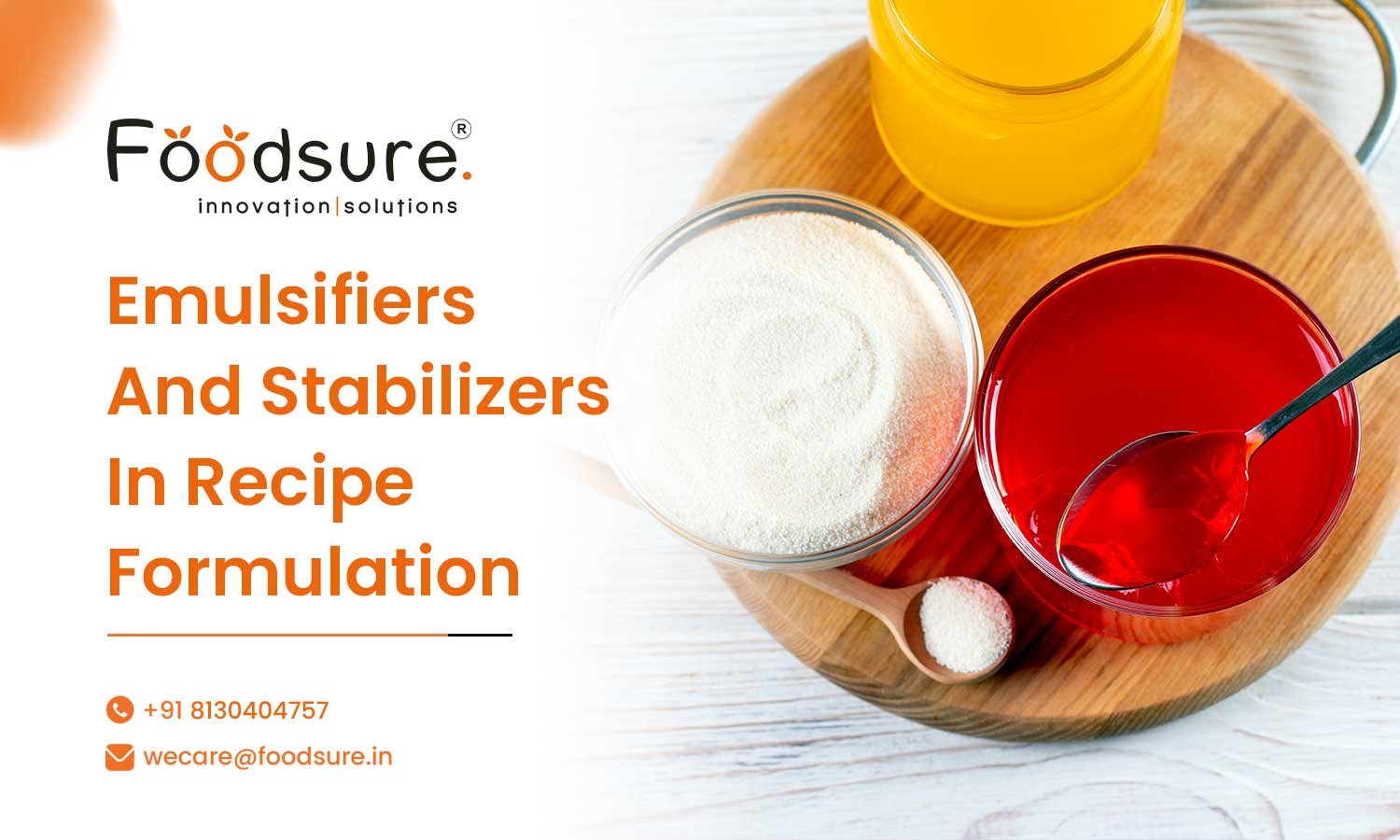 The Role Of Emulsifiers And Stabilizers In Recipe Formulation