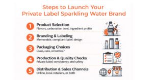 Why Private Label Sparkling Water Is a Smart Beverage Business 1 Steps to Launch Your Private Label Sparkling Water Brand