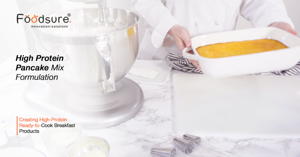 High protein pancake mix formulation