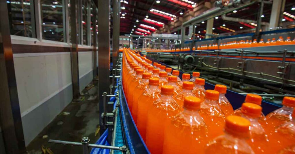 scale sports drink production 