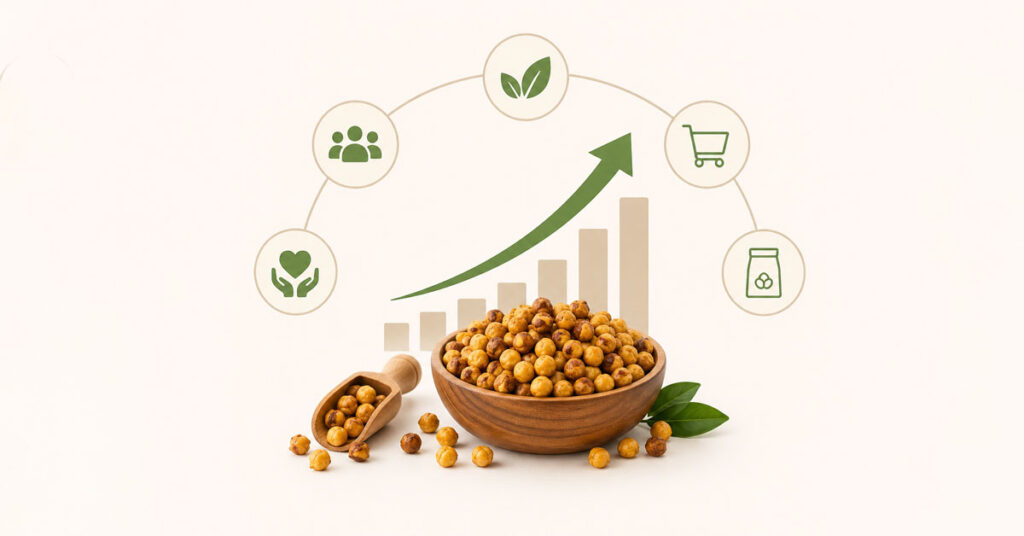 Reasons Behind the Growth of the Roasted Chana Snack Brand Market 